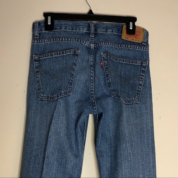 Boys Levi’s 550 Relaxed Fit Denim Blue Jeans - Picture 3 of 15